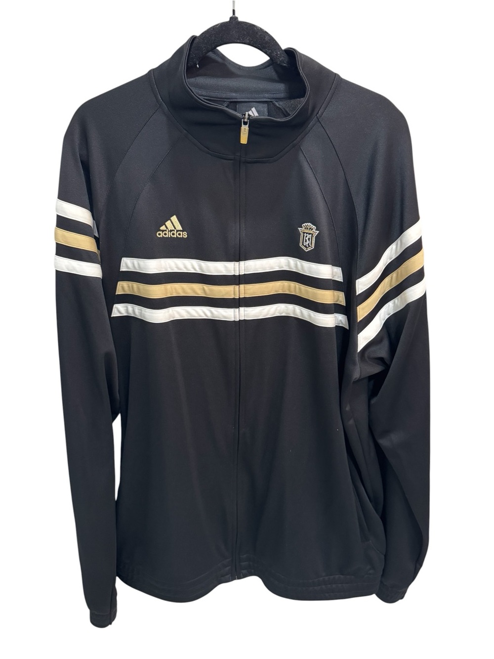 Adidas MLS LAFC Los Angeles FC Black Gold Soccer Jacket Mens Size XL Futbol